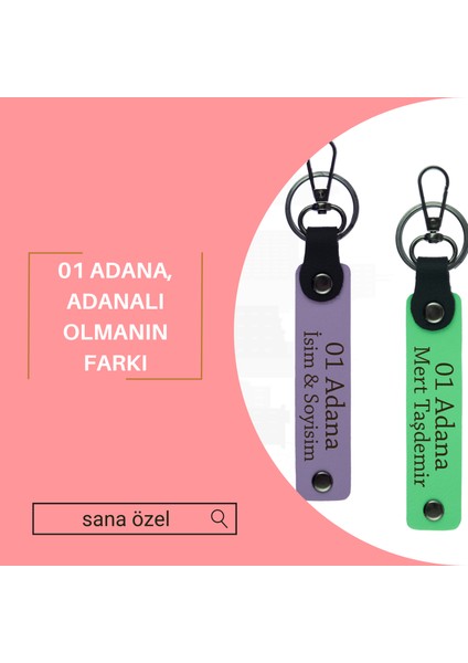 Sütlü Kahve, Kişisel Dokunuş 01 Adana Hediye Seçeneği Şehir Sevgisiyle Hazırlanan 2'li Anahtarlık