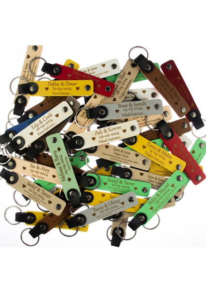 Voleybol Temalı Kişisel Isim Yazılabilen Deri Anahtarlık, 2’li Hediyelik Set, Koyu Turkuaz-Bordo indirimleri