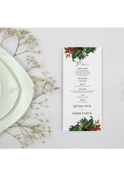 Paradıse Menü Kartı