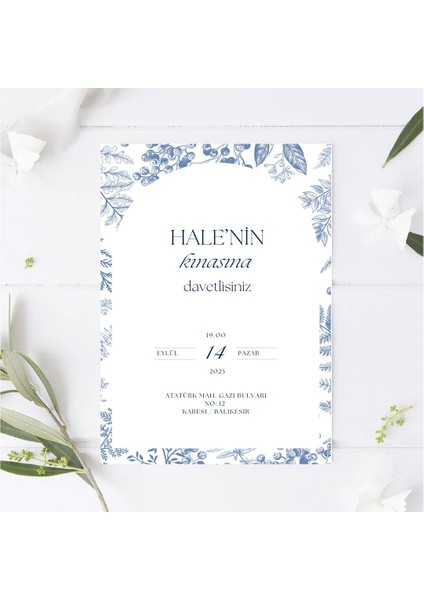 Doğal Zarafet Kına Kartı