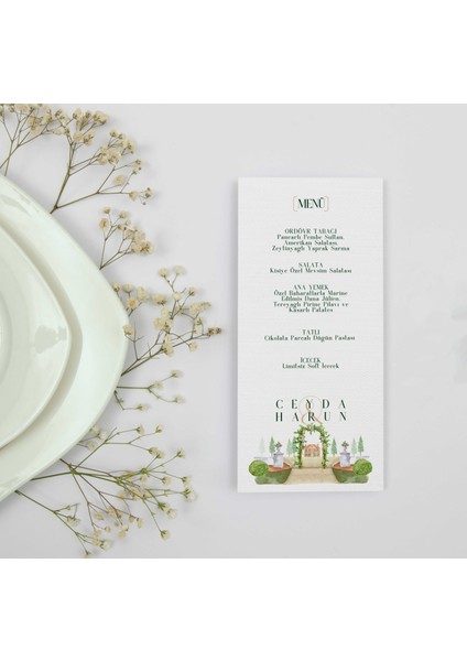 Çıçek Bahçesi Menü Kartı