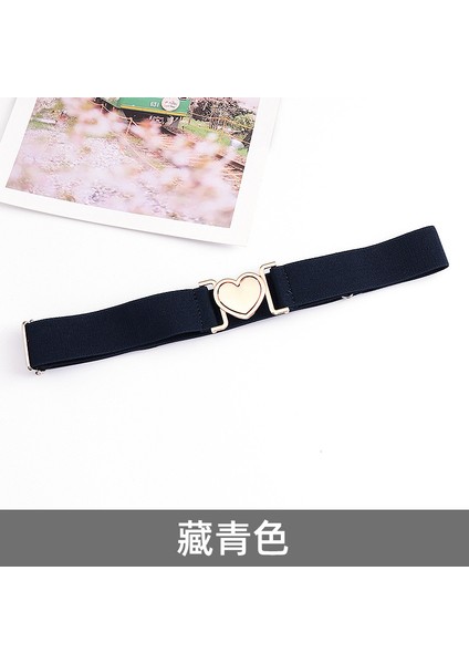 Kemer Kanvas Kemer Aşk Alaşım Ayarlanabilir Uzunluk Erkek ve Kadın Elastik Örgülü Kemer Elastik Bel Contası (Yurt Dışından)