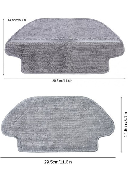 Uyumlu 2'li Fiber Mop Bezi, Xiaomi Mi Robot Vacuum Mop Pro modelleri