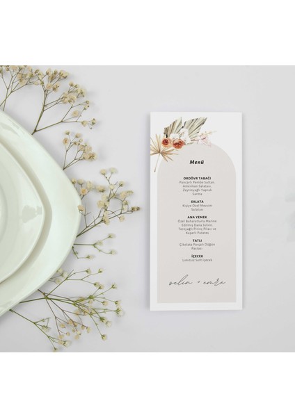 Özgün Menü Kartı