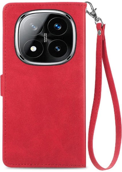Xiaomi Redmi Not 14 Pro Için Kılıf 4g Çoklu Kart Yuvası Cüzdan Iş Çevirme (Yurt Dışından)