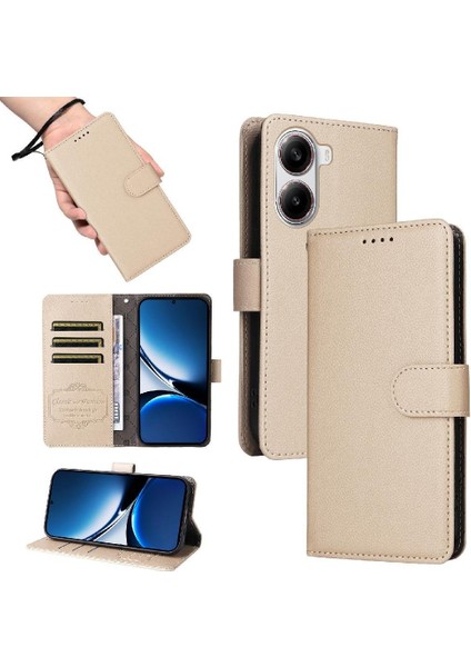 Xiaomi Poco X7 Pro 5g Için Flip Case Crad Yuvası Cüzdan Kablosuz Şarj (Yurt Dışından)