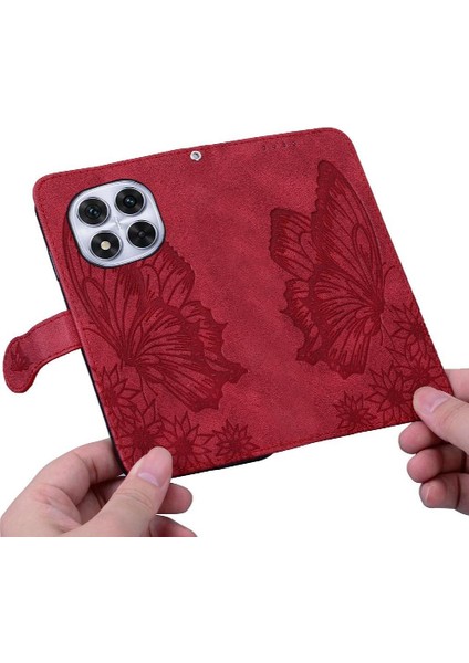 Elmas ile Xiaomi Redmi Not 14 Pro 4g Büyük Kelebek Için Flip Case (Yurt Dışından)