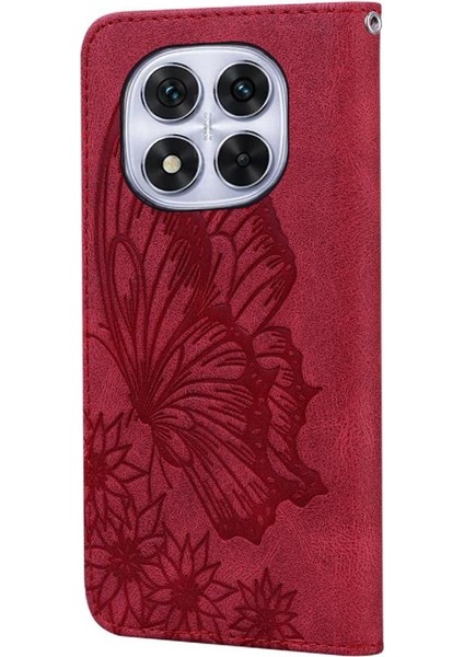 Elmas ile Xiaomi Redmi Not 14 Pro 4g Büyük Kelebek Için Flip Case (Yurt Dışından)