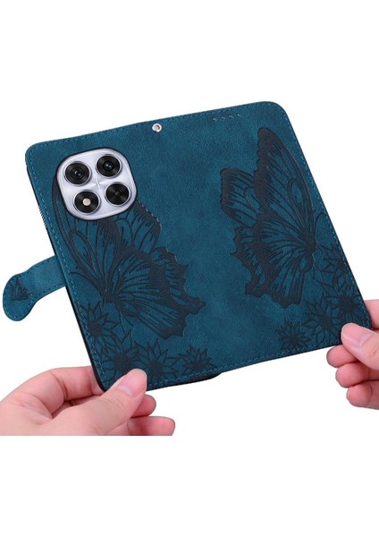 Elmas ile Xiaomi Redmi Not 14 Pro 4g Büyük Kelebek Için Flip Case (Yurt Dışından)