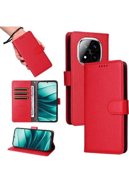 Xiaomi Redmi Note 14 Pro Plus 5g Cüzdan Manyetik Araç Montajı Için Flip Case (Yurt Dışından)