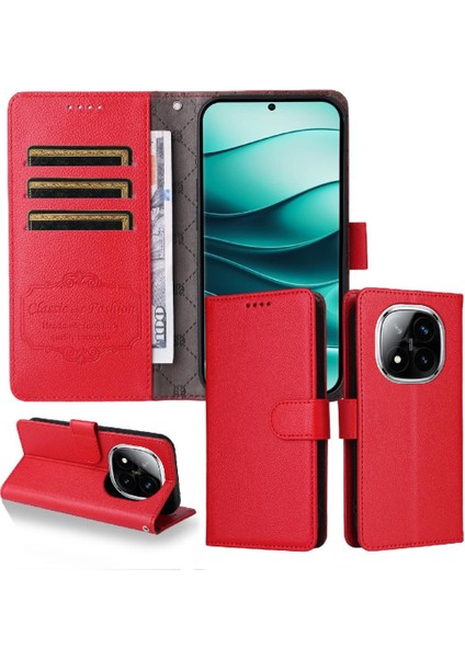 Xiaomi Redmi Note 14 Pro Plus 5g Cüzdan Manyetik Araç Montajı Için Flip Case (Yurt Dışından)