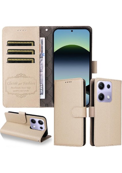 Xiaomi Redmi Note 13 Pro 4g Cüzdan Kablosuz Şarj Crad Için Flip Case (Yurt Dışından) fırsatları