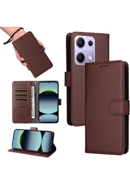 Xiaomi Redmi Note 13 Pro 4g Cüzdan Kablosuz Şarj Crad Için Flip Case (Yurt Dışından) fırsatları