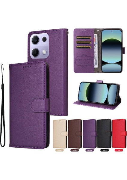 Xiaomi Redmi Note 13 Pro 4g Cüzdan Kablosuz Şarj Crad Için Flip Case (Yurt Dışından) fırsatları
