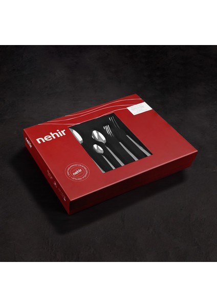 Fulya Sade 6 Kişilik 30 Parça Kutulu Çatal Kaşık Takımı modelleri