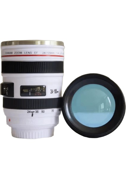 Kahve Için Termal Kupa Kamera Lensi Kupa Kahve Fincanı Tumbler Paslanmaz Çelik Yalıtımlı Su Şişesi Kapaklı Vakum Şişesi Drinkwarecolor: Beyaz Lens Kupası / Kapasite: 350ML (Yurt Dışından)