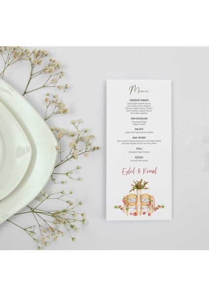 Düş Bahçesi Menü Kartı