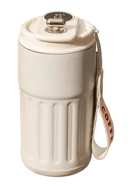 450ML Termos 316 Paslanmaz Çelik Vakumlu Dak Ofis Kahve Fincanı Iş Taşınabilir Termal Kupa Şişe Akıllı Ekran SICAKLIĞIKAPASITE:450ML/RENK:KL04 (Yurt Dışından)