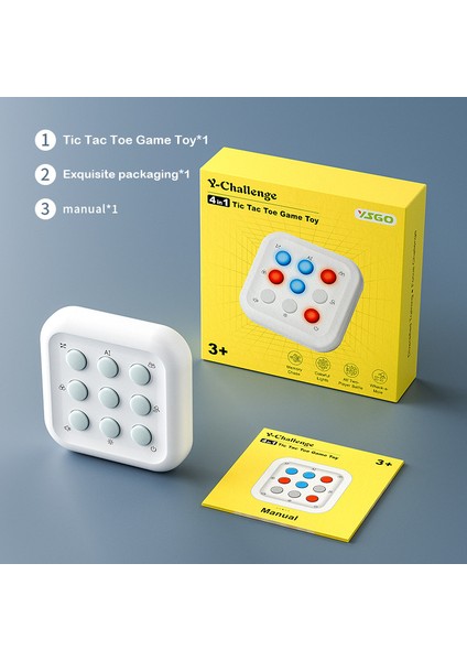 Entelektüel Labirent Tic-Tac-Toe Çok Fonksiyonlu Bulmaca Masa Üstü Oyun Makinesi Aı Çift Savaş Çocuk Oyuncakları Dekompresyon (Yurt Dışından)