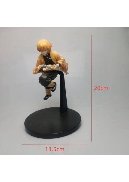 Demon Slayer: Kimetsu No Yaiba Figürleri Vulcan Tanjiro Fasulyeleri Agatsuma Zenitsu Aşk Sütunu Kelebek Ninja Model Süsleri (Yurt Dışından)