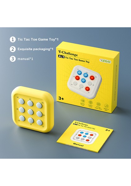 Entelektüel Labirent Tic-Tac-Toe Çok Fonksiyonlu Bulmaca Masa Üstü Oyun Makinesi Aı Çift Savaş Çocuk Oyuncakları Dekompresyon (Yurt Dışından)