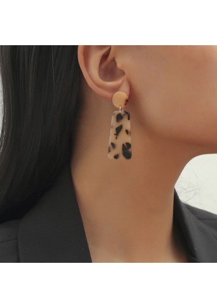 Basit Saplama Küpeler Çok Yönlü Popüler Kişilik Sokak Çekim Küpeleri (Yurt Dışından)