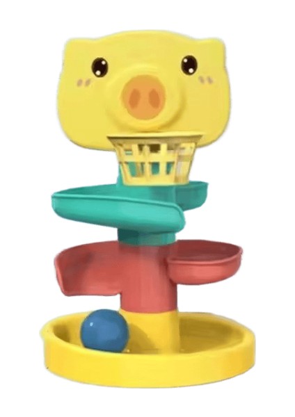 Yürümeye Başlayan Çocuk Için Top Damla Oyuncakları 1-3 Montessori Istifleme Kulesi Oyuncak Bebek Gelişim Oyunları Eğitici Öğrenme Etkinliği Doğum Günü Hediyesi Renk: 3 Katmanlı Domuz (Yurt Dışından)