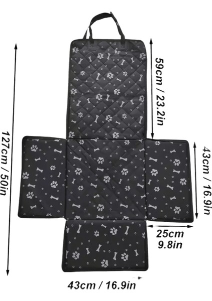 Köpek Araba Koltuğu Kapağı Katlanır Hamak Pet Taşıma Çantası Sepet Taşıma Kedi Kararlı Katlanabilir Seyahat Pet Köpek Araba Koltuğu (Yurt Dışından)