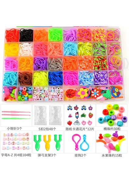 Yaratıcı Renkli Tezgah Grupları Set Gökkuşağı Bileklik Yapmak Kit Diy Diy Lastik Bant Dokuma Bilezikler Için Zanaat Oyuncakları Kızlar Için Hediye (Yurt Dışından)