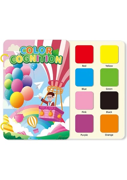 Çocuklar Erken Eğitim Sessiz Bir Kitap Bir Kitap Bebek Diy Bulmacası Sticker Montessori Oyuncak Taşınabilir Eğitim Oyuncak Çıkartma Kitabı Renk: D (Yurt Dışından)