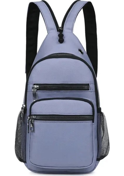 Fengdong Kadınlar Küçük Sırt Çantası Göğüs Çantası Sling Messenger Çantalar Kadın Spor Çantası Mini Seyahat Çantası Çantası Crossbody Bag Girl Geri Paket Renk: Mavi (Yurt Dışından)