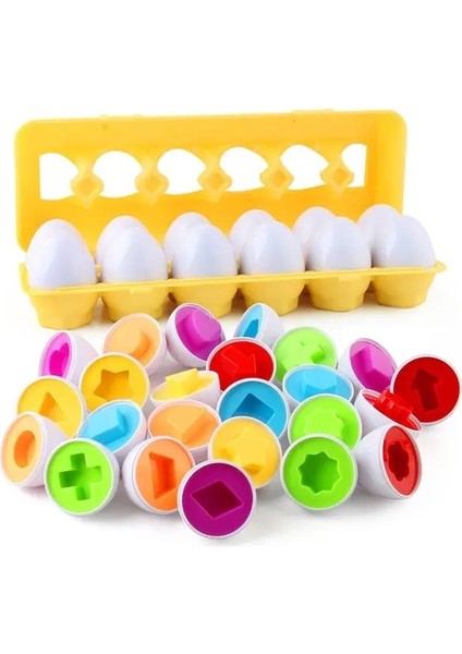 Yetişkinler Için Eşleşen Yumurta Oyuncakları 1 2 3y Montessori Oyuncaklar Paskalya Yumurtaları Bebek Renk Şekil Sıra Oyunları Eğitim Öğrenme Oyuncakları Kidscolor: 6pcs Yok Kutu (Yurt Dışından)