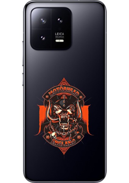 Xiaomi Mi 13 Uyumlu Şeffaf Kılıf Motörhead Tasarımlı