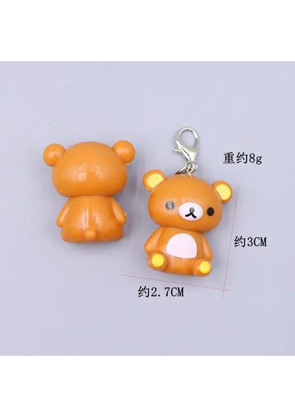 Rilakkuma Korilakkuma Anahtar Zinciri Çift Rahat Ayı Sevimli Anahtar Zincirleri Yeni Çanta Araba Anahtarları Yüzük Kolye Dekor Çocuk Oyuncakları En Iyi Arkadaş Hediye Renk: 7 (Yurt Dışından)