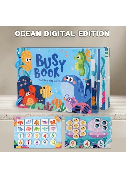 Montessori Bebek Meşgul Kitap Sessiz Kitap Çocuklar Için Oyuncaklar Erken Öğrenme Eğitim Oyuncak Çocuklar Montessori Oyuncak Eşleşen Oyun Renk: B (Yurt Dışından)