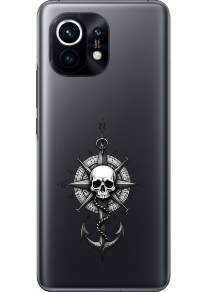 Xiaomi Mi 11 Uyumlu Şeffaf Kılıf Pirate 5 Tasarımlı