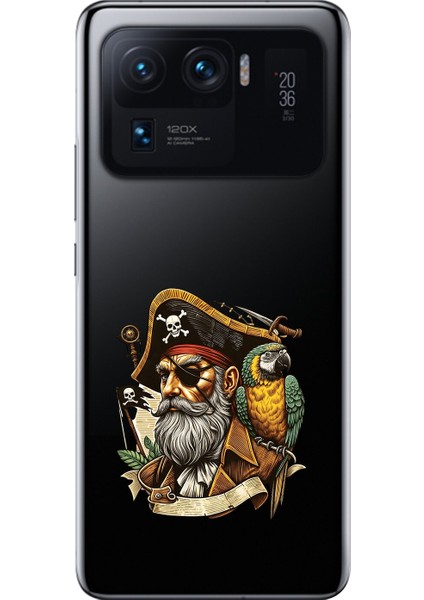 Xiaomi Mi 11 Pro Uyumlu Şeffaf Kılıf Pirate 3 Tasarımlı