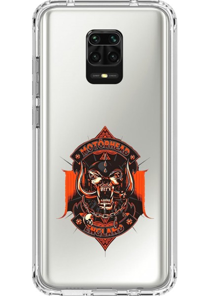 Xiaomi Redmi Note 9 Pro Uyumlu Şeffaf Kılıf Motörhead Tasarımlı