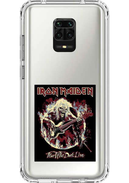 Xiaomi Redmi Note 9 Pro Uyumlu Şeffaf Kılıf Iron Maiden Tasarımlı