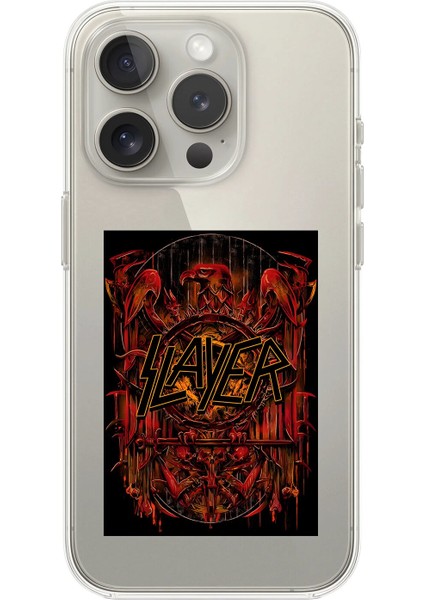 iPhone 16 Pro Max Uyumlu Şeffaf Kılıf Slayer Tasarımlı