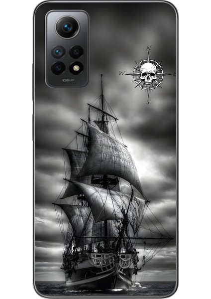 Xiaomi Redmi Note 12 Pro Uyumlu Şeffaf Kılıf Pirate 2 Tasarımlı