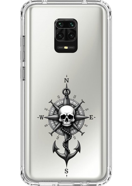 Xiaomi Redmi Note 9 Pro Uyumlu Şeffaf Kılıf Pirate 5 Tasarımlı