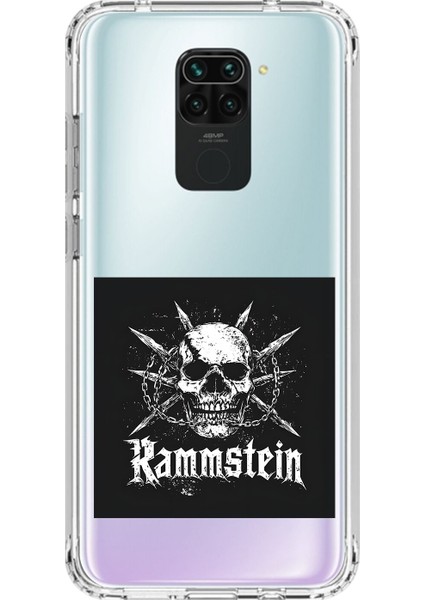 Xiaomi Redmi Note 9 Uyumlu Şeffaf Kılıf Rammstein Tasarımlı