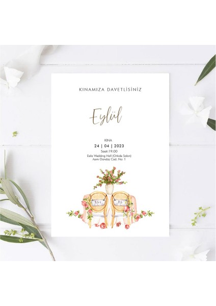 Düş Bahçelerı Kına Kartı