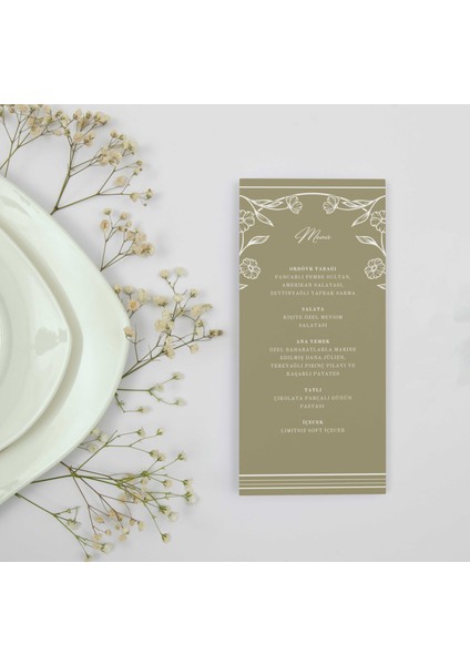 Tımless Elegance Menü Kartı