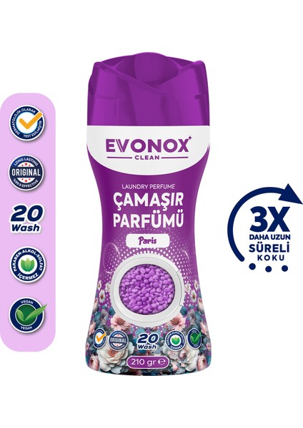 Clean Granül Çamaşır Parfümü & Çamaşır Yumuşatıcı Paris 210 gr
