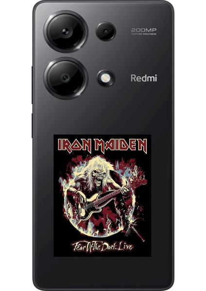 Xiaomi Redmi Note 13 Pro Uyumlu Şeffaf Kılıf Iron Maiden Tasarımlı