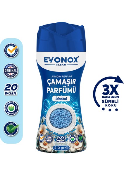 Clean Granül Çamaşır Parfümü & Çamaşır Yumuşatıcı İstanbul 210 gr