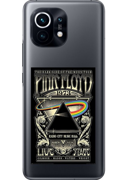 Xiaomi Mi 11 Uyumlu Şeffaf Kılıf Pink Floyd Tasarımlı