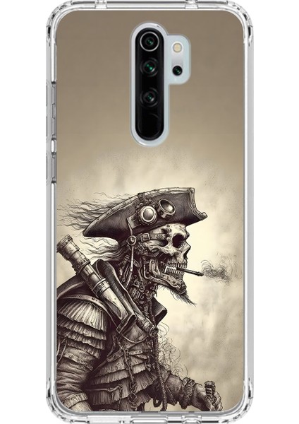 Xiaomi Redmi Note 8 Pro Uyumlu Şeffaf Kılıf Pirate 1 Tasarımlı